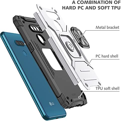 Capas de telefone compatíveis com LG K50S Tolder Caixa de telefone PC e TPU CASA CASA PELE CASA