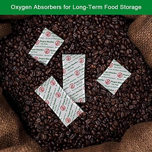 MAKMEFRE 100CC Oxigênio absorvedores para armazenamento de alimentos, pacotes de absorvedores de oxigênio