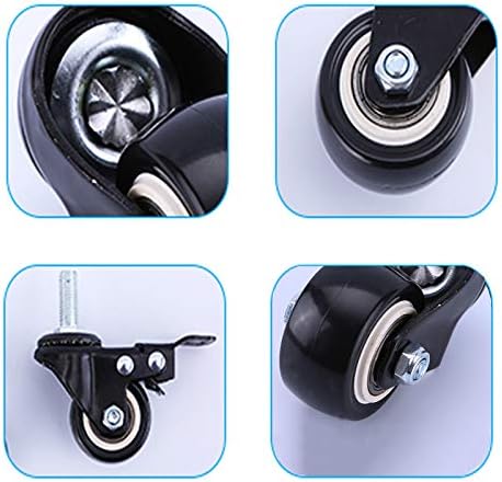 Lunezy 4x rodas de rodízio, rodas giratórias pesadas para móveis, rodas de rodízio em movimento, lançadores de