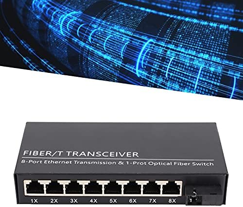 Vifemify Ethernet Media Converter Interface dupla RJ45 10/100 / 1000m SC3km Modo único transceptor