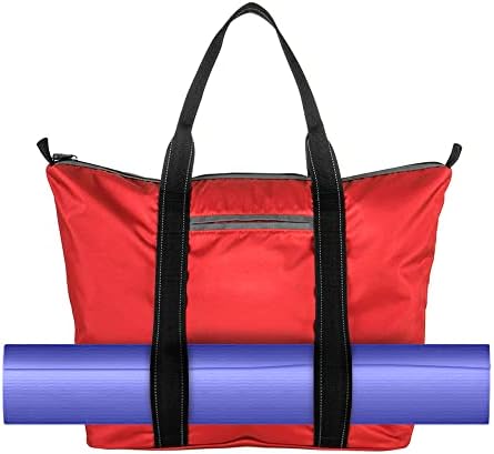 Bolsa de ioga Mat Tote com bolsa de acessórios destacáveis, loop de cinta para segurar o tapete, grande