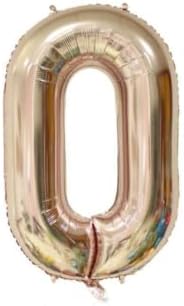 40 polegadas champanhe grande número de balão helium fáceis de inflar para aniversários, graduação, aniversários