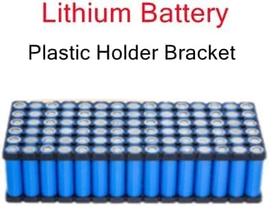 10pcs 6x8 Spacer de células 18650 suporte de plástico de bateria de lítio para pacote de bateria DIY 18,5 mm Dia, aicosineg