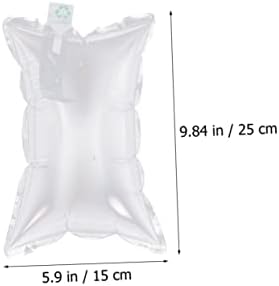 Tofficu 4 conjuntos de embalagem de bolsa inflável de pressão anti-pressão Supplias de pipoca de embalagem transparente bolsa enchimento de airbags transparentes de bolhas de bolha embalagem de embalagem de embalagem