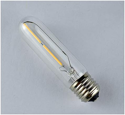 MAOTOPCOM T10 Bulbo LED 2W Bulbos tubulares Edison de 4,92 polegadas, 6500k Luz do dia Branco de 20