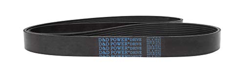 D&D PowerDrive 170J6 Poly V Belt, 0,56000000000000005 Largura, borracha