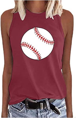 2023 camisa de beisebol para mulheres tanques de tampas de corrida letra impressão de beisebol mãe colete de verão de verão superior camiseta casual