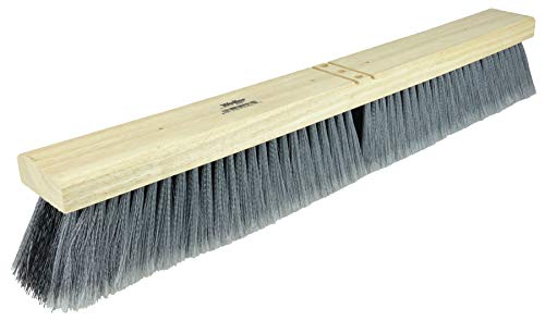 Weiler 44553 Tamanho do bloco de 24 , bloco de madeira, preenchimento de poliestireno de prata sinalizado, contratante Fine Swarding Broom