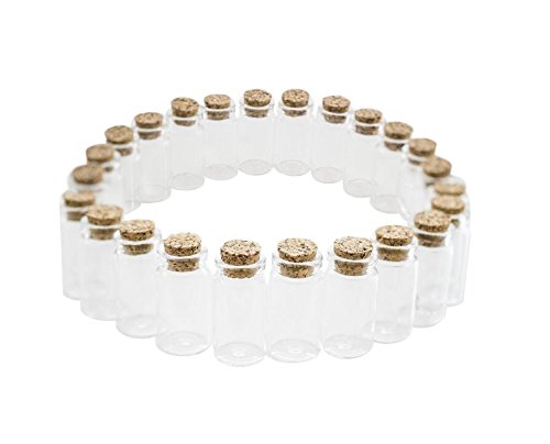12pcs 5ml Mini garrafas de vidro Jarras de frascos de frascos de cotoners com rolhas de cortiça para casamentos de mensagens desejos de jóias favores