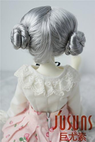 JD401 7-8 '' Star Wars Princesa Leia Gray BJD Wig 1/4 MSD 18-20cm Synheitc Mohair Doll Acessórios