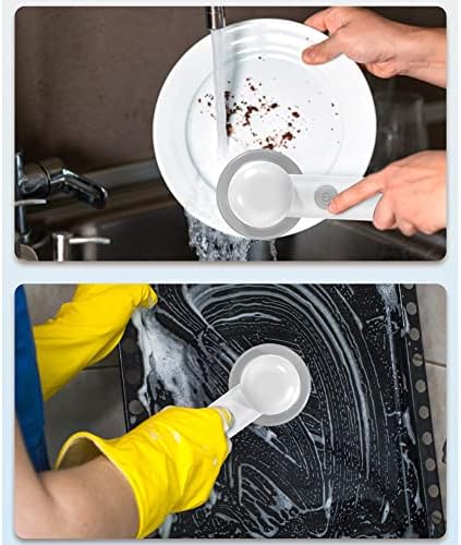 Escova de lavador de energia sem fio, ferramenta de limpeza elétrica portátil com 2 velocidade rotativa,