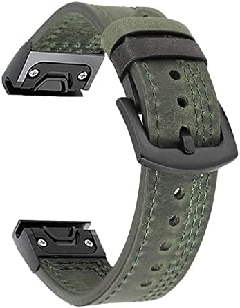 Qpdrnc para Garmin Fenix ​​5 5x mais 6 6x Pro 3 h Smart Watch Leather Band Straplet para Forerunner