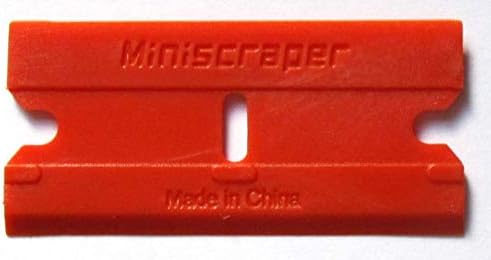 Miniscraper lâminas de barbear de plástico com dois gumes duplos 100 pacote ms 106 e ms 206