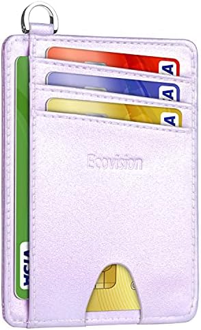 Carteira de bolso dianteiro minimalista e ecoVision Slim, carteira de cartão de crédito bloqueando