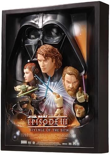 Star Wars Revenge of the Sith Sculpted Poster 3-D pelo Código 3