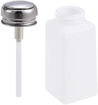 Uxcell Alcohol Liquid Press Pumping Dispensador 250ml Removedor de esmalte garrafa vazia 2 pacote