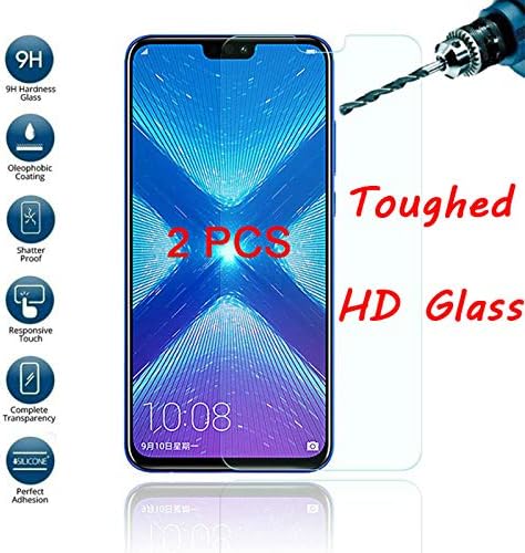 2pcs Vidro de proteção para Huawei Honor 8x 8 x 8c 8a 8 a 8s Protetor de tela no Huawei Honor