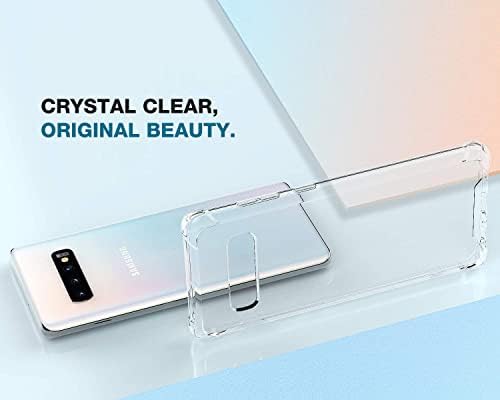 Kiomy Galaxy S10 Plus Case Ultra Crystal Clear Cheques Proteção à prova de choque para Samsung Galaxy