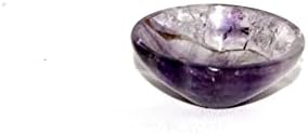 Jet Natural Amethyst Bowl 2 Gemstone A+ Mão esculpida no altar de cristal Cristal Bandejas de livros de livros