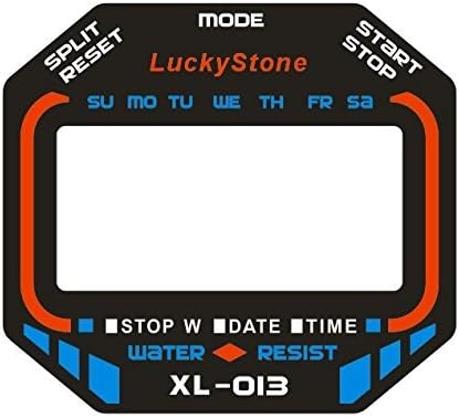 Luckystone Professional Digital Stopwatch Timer, Handheld LCD Cronógrafo Resistente a água Parada de vigilância com alarme para treinadores de fitness e árbitros esportivos