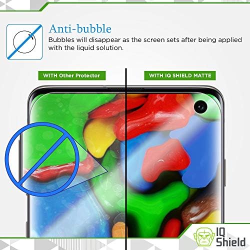 Protetor de tela fosco de escudo de QI compatível com Samsung Galaxy S10 6,1 polegadas anti-bubble anti-bubble