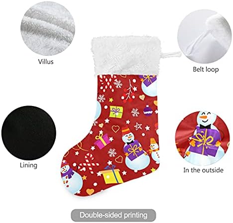 Xiua Christmas Snowman Christmas meias lareira pendura meias de natal para decoração de festa de férias em família,