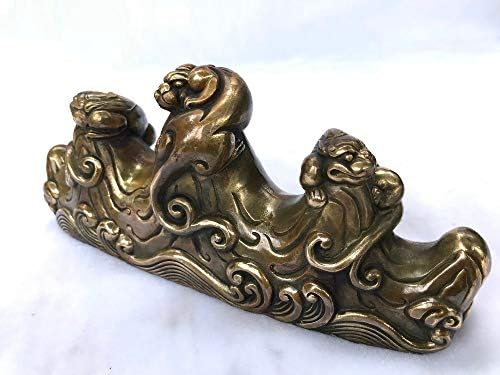 Zamtac chinês vintage cobre canetholdder spindrift montain beast padrão