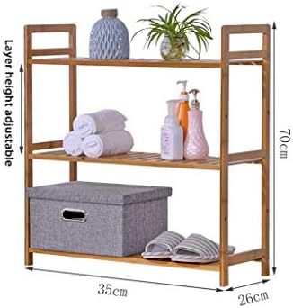 LXB Home Decoration Multifunction Bamboo Shelf Quarto de prateleira simples Rack de armazenamento simples Partição