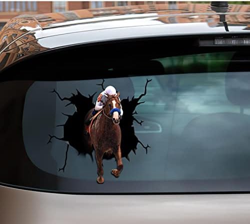 Decalques de parede de corrida de cavalos para garotas adesivos de janela de cavalo atickers automotivos