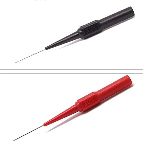 Homesogood 4pcs 0,7 mm/0,02 polegada Pinos da sonda de teste, extensão de teste de teste multímetro Back sondas de agulha de agulha de agulha para ferramentas de testador de soquete
