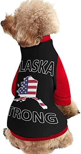 Funnystar Alaska Forte moletom de animais de estimação com macacão pulôver de lã para cães gato com design