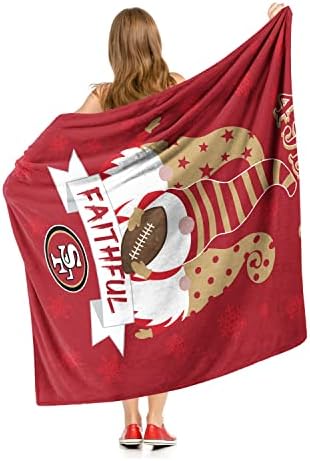 Northwest NFL São Francisco 49ers Gnomie Love Silk Touch Throw Planta, cores da equipe, 50 x 60