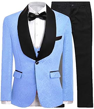 DGMJ Boys Suits 3 peças Terno formal Slim Fit Floral Tuxedo para roupas de casamento htxz017
