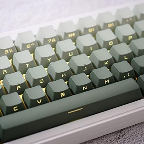 105 chaves pbt tiro duplo retroiluminagem de keycaps gradiente de perfil oem verde cenas de chaves ajuste para rk61/gk61/anne pro2 cherry mx teclado mecânico teclado