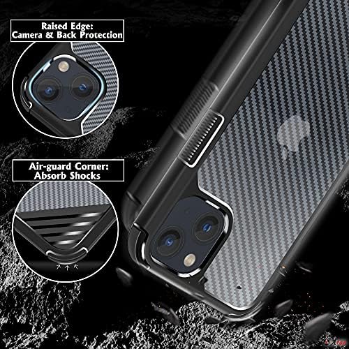ARAE Compatível com o iPhone 13 Case Militar de grau Militar Anti-arranhão Proteção absorvente caixa durável de 6,1 polegadas