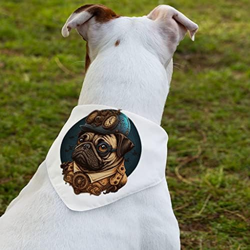 Colar de pet bandana fofa pug badana - colar de cachecol exclusivo - cães temáticos bandana - s