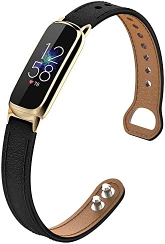 Wizvv Compatível com faixas de luxo Fitbit para mulheres, elegante e elegante pulseira de pulseira de pulseira Substituição para Fitbit Luxe Fitness Tracker