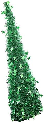ABOOFAN 120cm Decoração de Natal High Pet Pet Pedal Plástico Telescópico Árvore de Natal Festa de Festa de Casa Decoração Favor