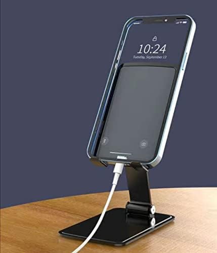 Ladumu Phone Stand feito de aço fácil de afastar presentes para o celular Montar tamanho pequeno dobrável para mesa elevável para escritório