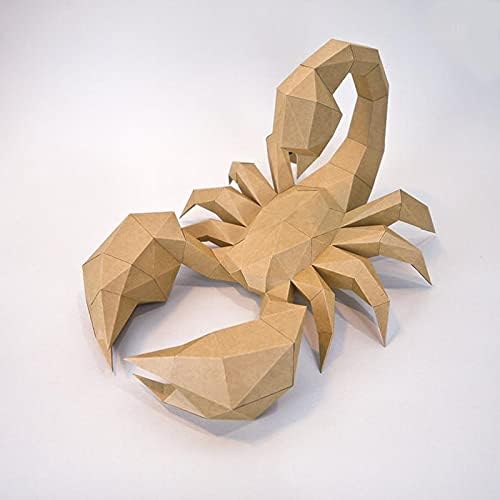 WLL-DP SCORPION PAPEL CRIATIVO PAPEL ESCULTURA DIY Modelo 3D Decoração geométrica de papel geométrico de papel artesanal