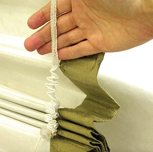 Incríveis hardware de cortina encaixada na cobertura do cordão de elevação, 0,9 mm, marfim, 72 jardas