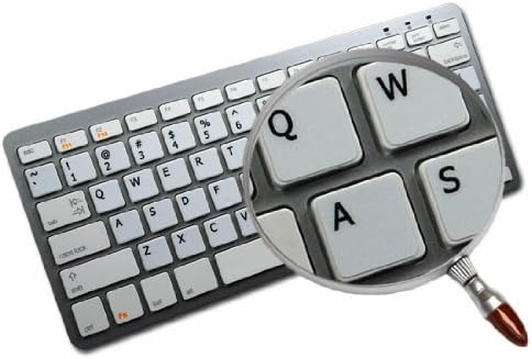 Adesivos espanhóis de 4keyboard para fundo branco fosco de teclado para desktop, laptop e caderno