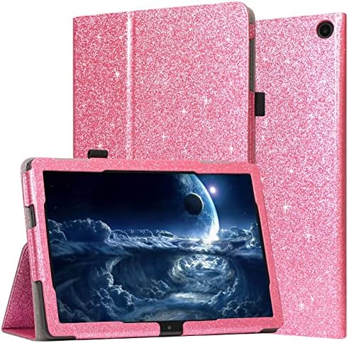 JKHANDY CASO PARA ONN. 10.1 '' Tablet Gen 3 - Folio PU Stand Stand com porta -lápis, Glitter Pink -1