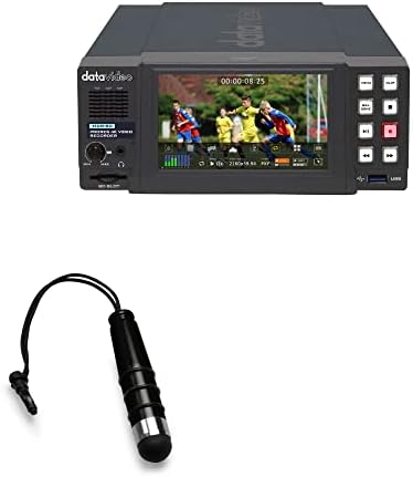 Caneta de caneta para DataVideo HDR -80 - Mini caneta capacitiva, caneta capacitiva de ponta de borracha para DataVideo HDR -80 - Jet Black