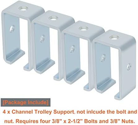 CANHER DE TROLLEY TROLLEY para p1834-EG, suporte de suporte de suporte intermediário para canal de suporte de 1-5/8 -4 pacotes