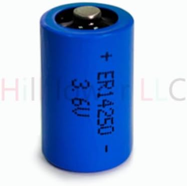 Hillflower 40 peças ER14250 1/2AA 14250H LS14250 14250 A BULK 3,6V 1200mAH Duração de duração de longa bateria nova bateria