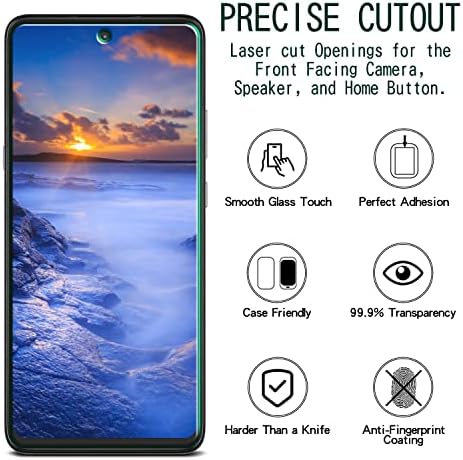 Protetor de tela Kareen [2 pacote] para Motorola Moto One 5G ACE, um 5G UW ACE, Moto G 5g Vidro
