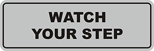 Sinais Bylita Standard Watch Your Step Sign - Pequeno