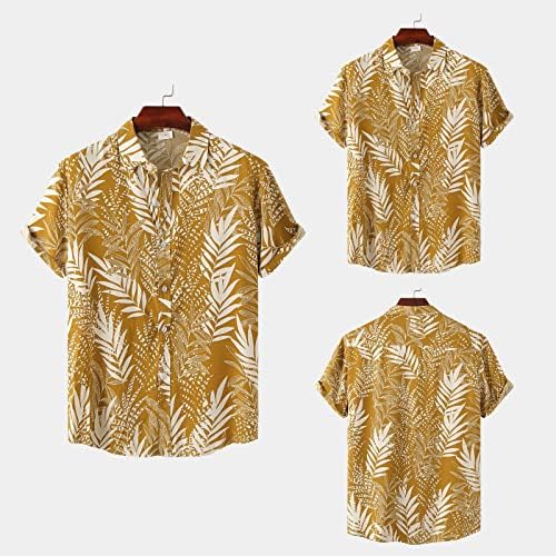 Camisa havaiana para homens verão novo manga curta de tamanho grande masculino de lapela de lapela