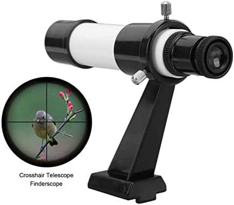 Telescópio Localizador de escopo, 5x24 Telescópio de baixa potência FinderScope com suporte de base embutida, leve e fácil de instalar